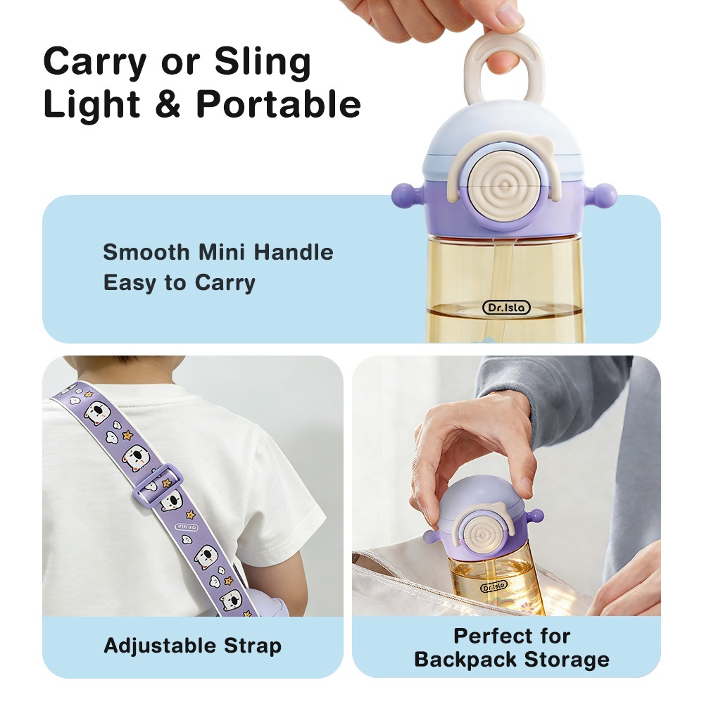 Dr.isla Botol Minum Anak Sippy Cup Flip-It 500ml Bahan PPSU BPA Free Anti Kolik Foto 4