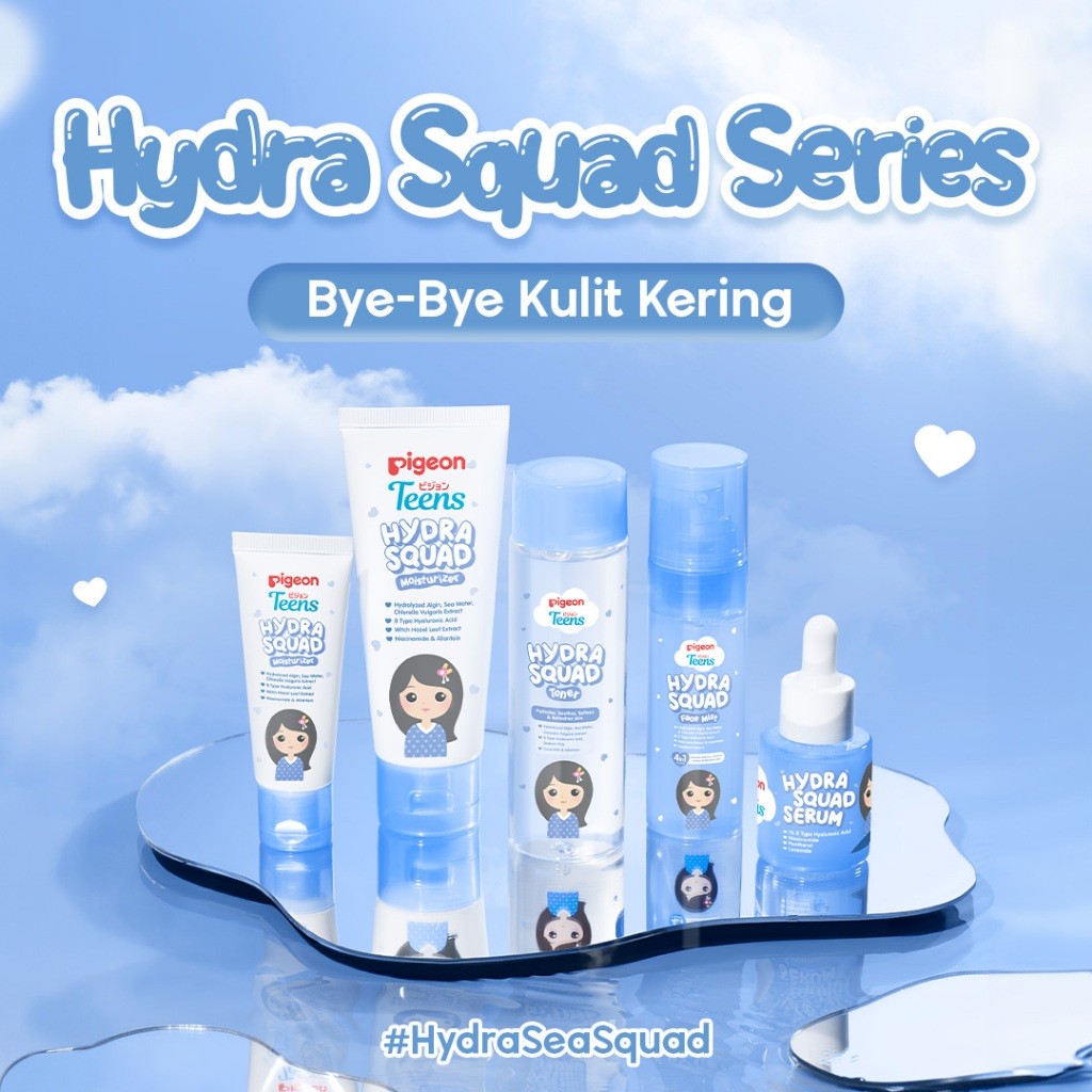 Pigeon Teens Hydra Squad Moisturizer 20ml Pelembab Wajah Remaja Hyaluronic Acid Foto 6