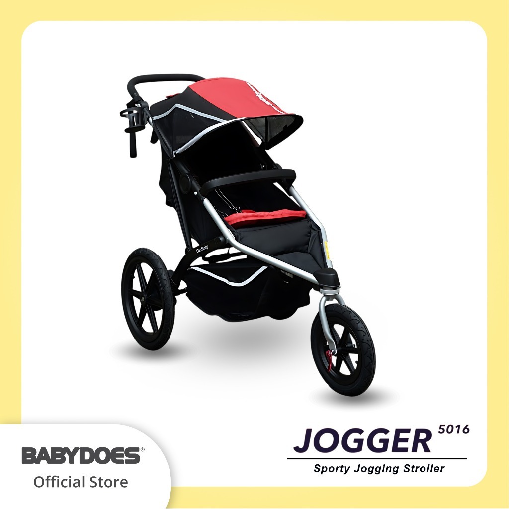 Stroller Babydoes Jogger 5016 3 Roda Untuk Jogging Shockbreaker Portable Foto 6