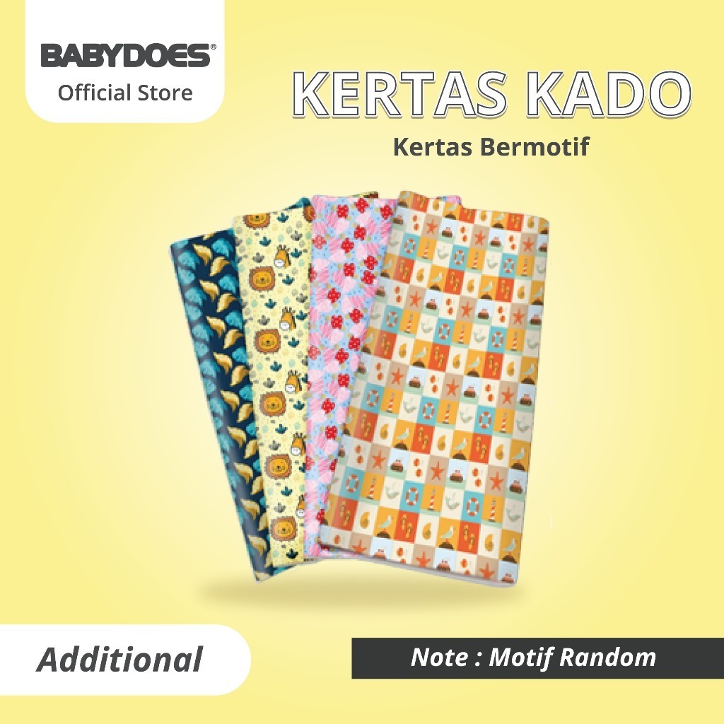 Kertas Kado BABYDOES Motif Random untuk Pembungkus Hadiah dan Souvenir Pesta Foto 4
